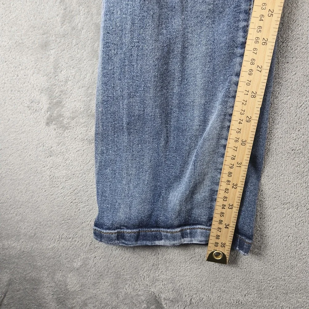 DASH‎ Distressed Jeans Men's Size 32/36 Stretch Boot Cut Blue Denim